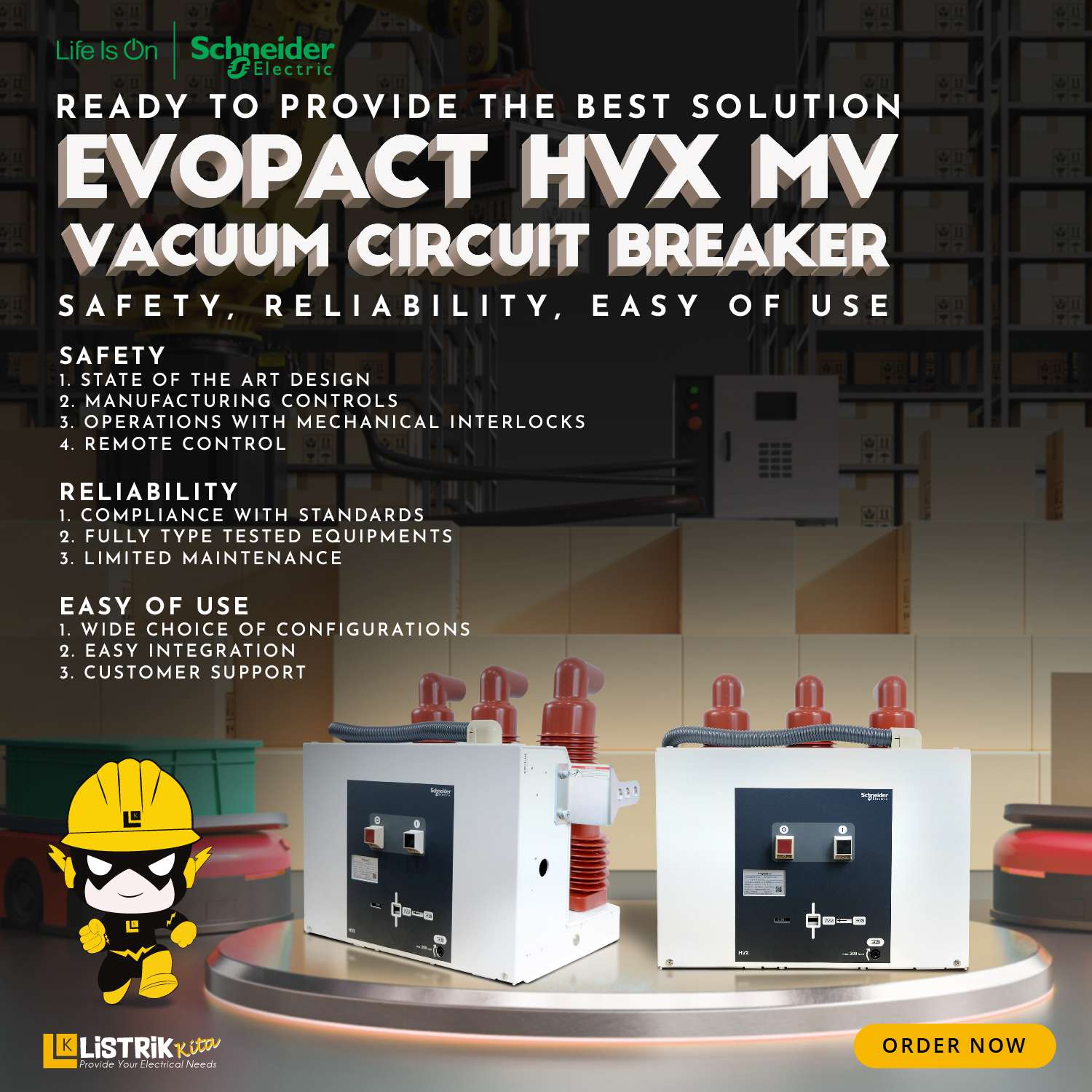 EVOPACT HVX MV VACUUM CIRCUIT BREAKER