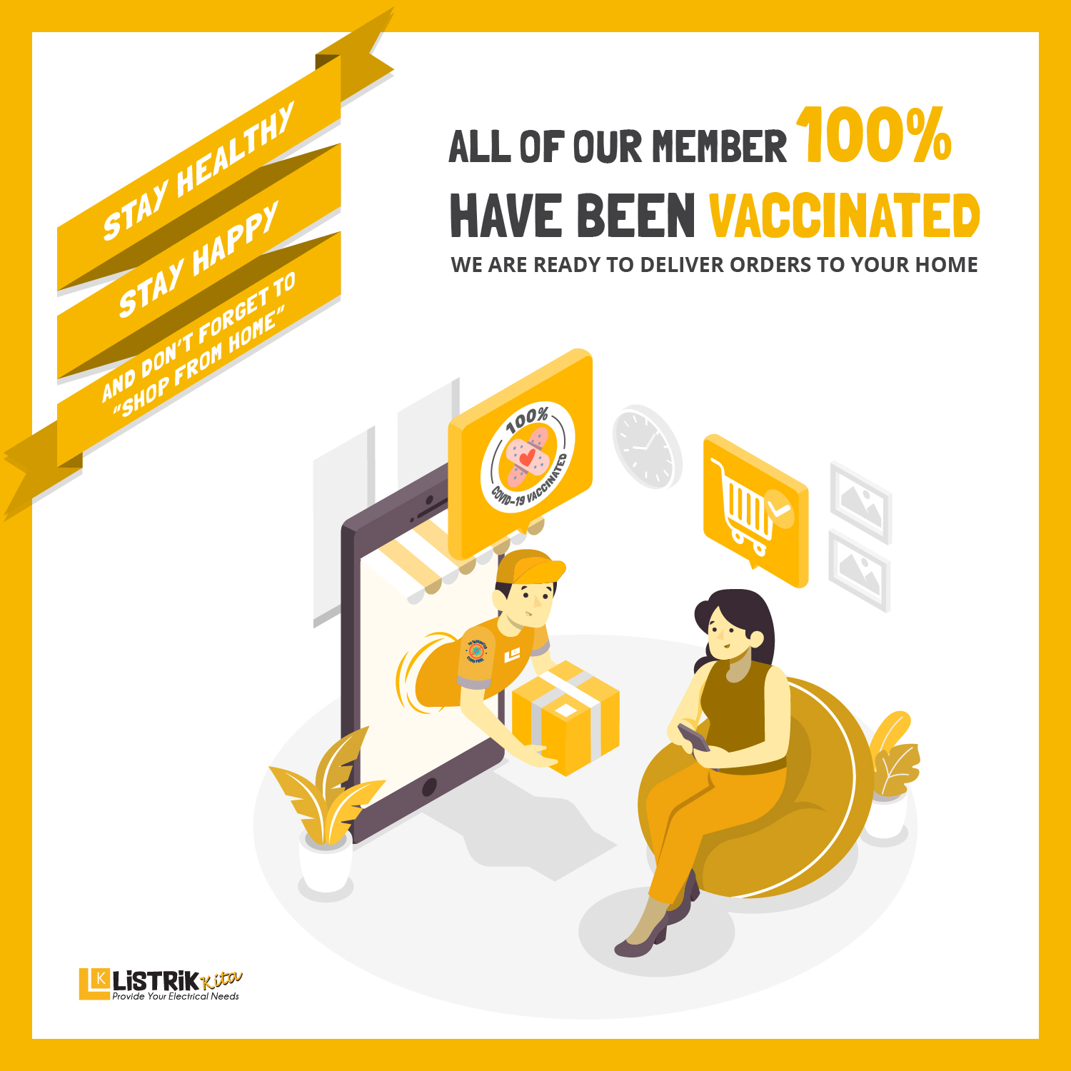 All Of Our Member 100% Have Been Vaccinated