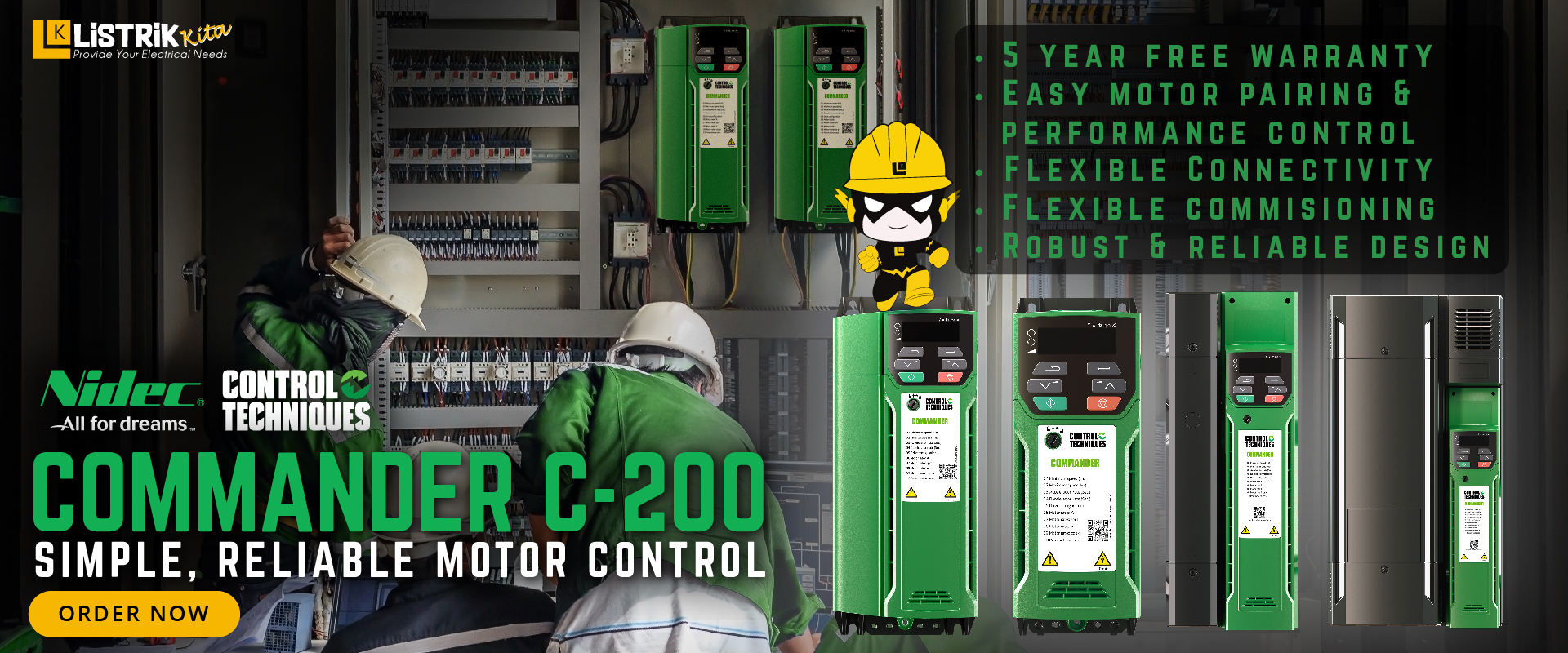 INVERTER COMMANDER C200 NIDEC